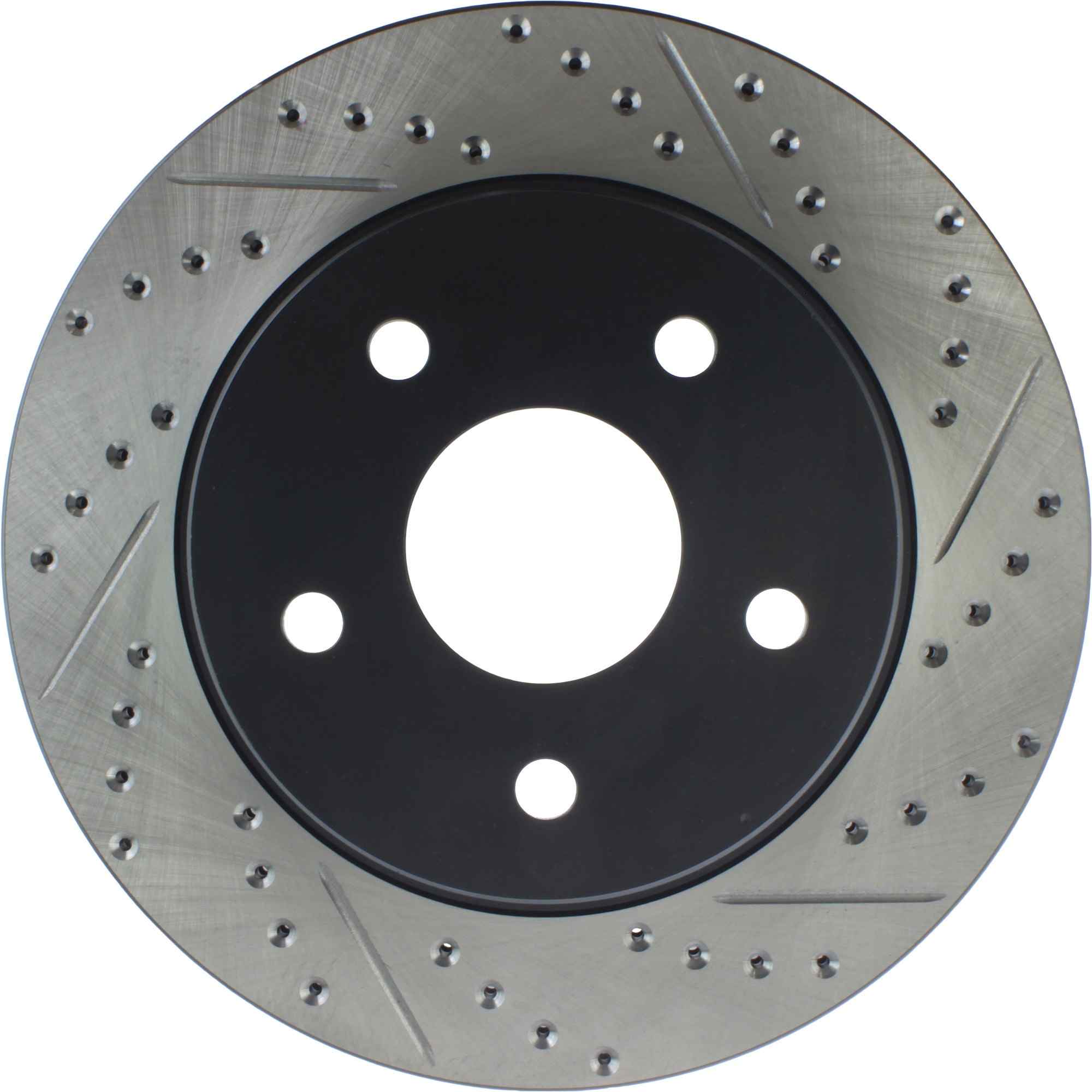 StopTech Sport Drilled/Slotted Brake Rotor; Front Left