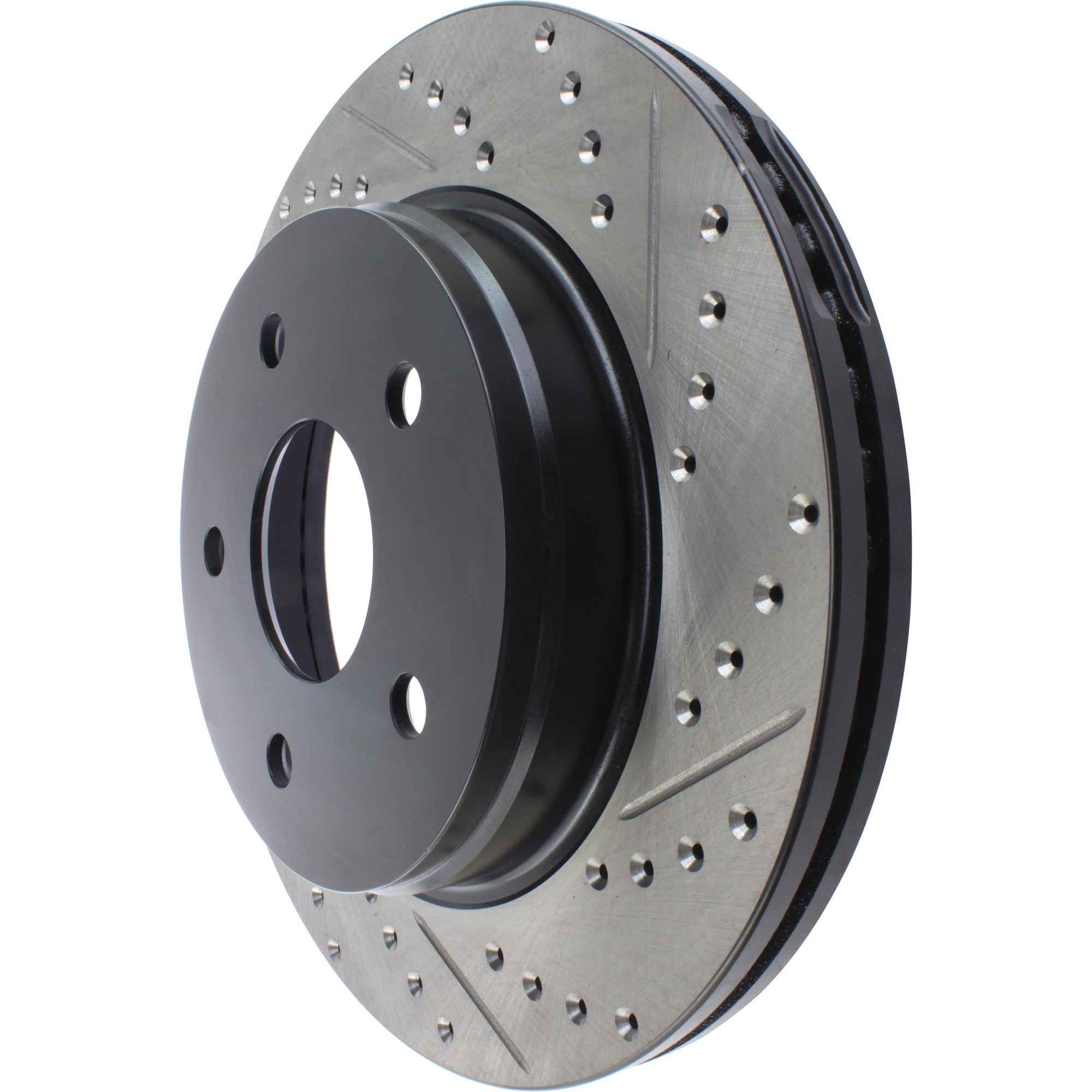 StopTech Sport Drilled/Slotted Brake Rotor; Front Left