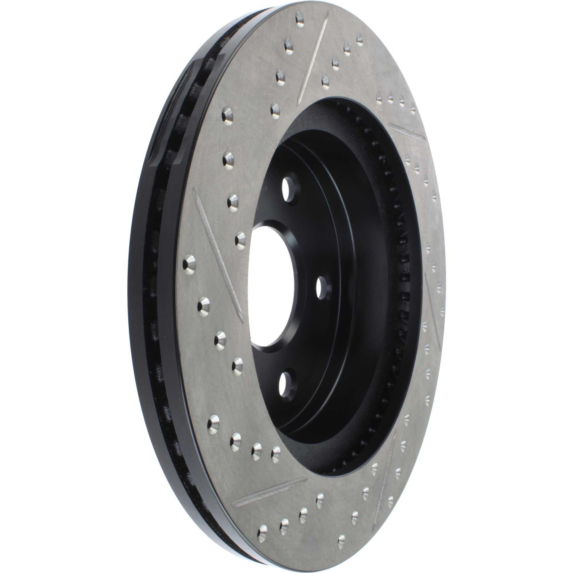 StopTech Sport Drilled/Slotted Brake Rotor; Front Left