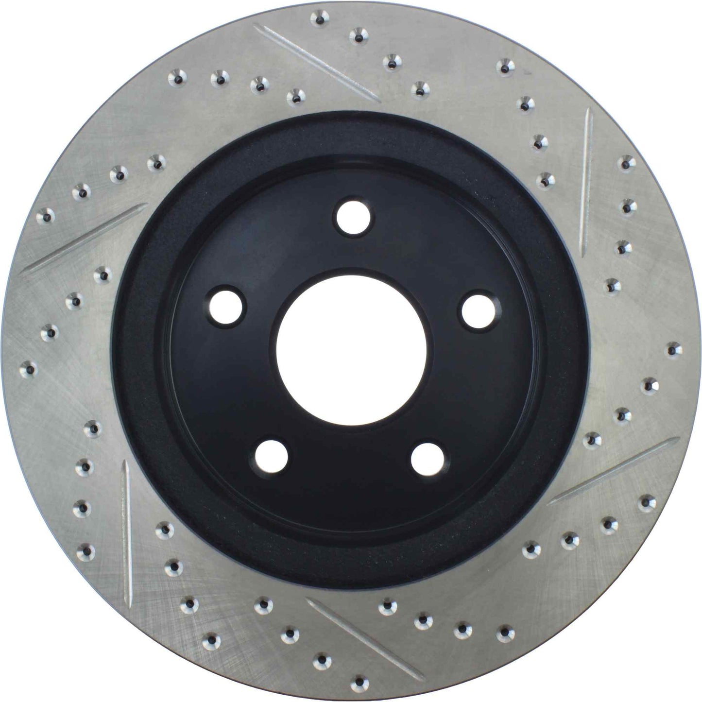 StopTech Sport Drilled/Slotted Brake Rotor; Front Right