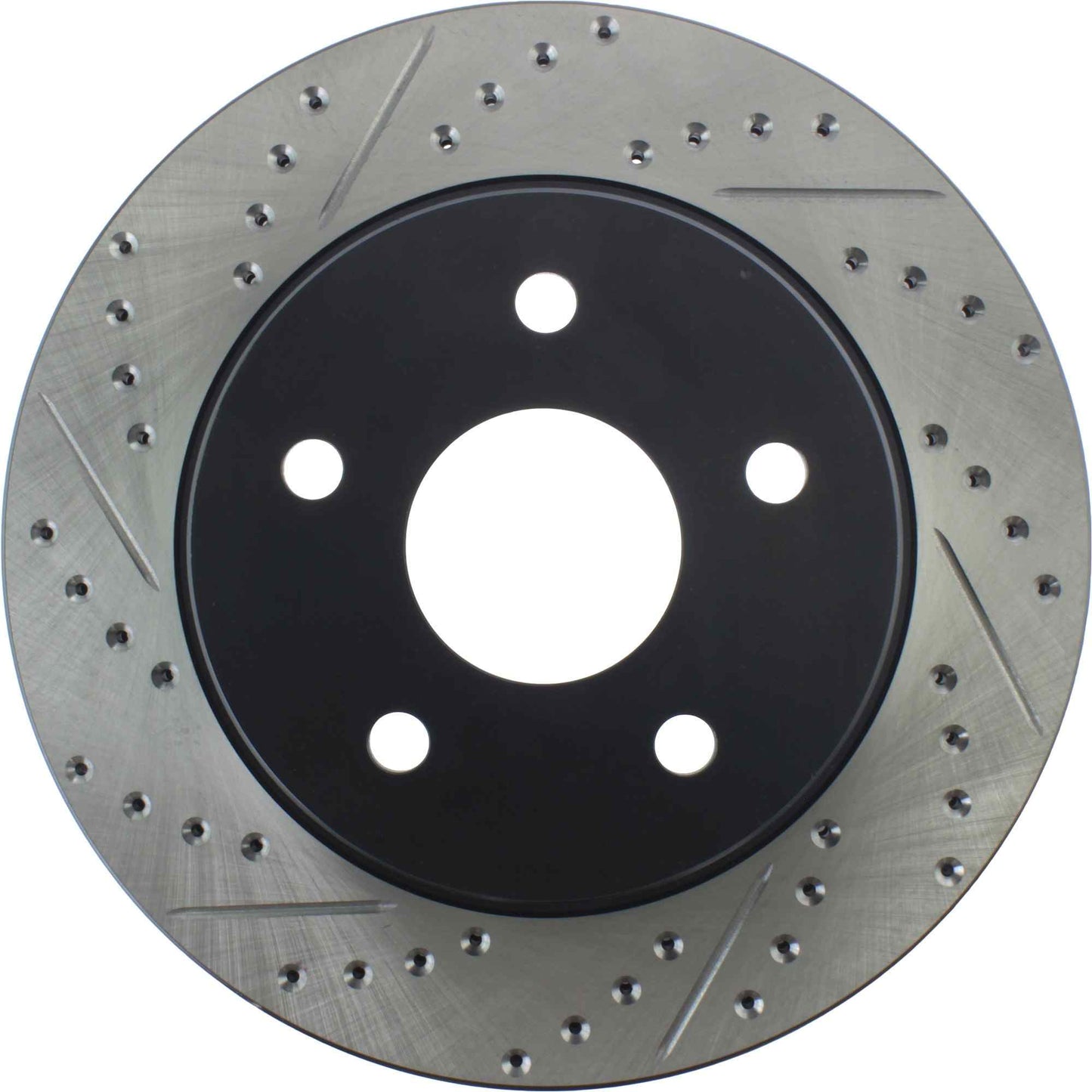 StopTech Sport Drilled/Slotted Brake Rotor; Front Right
