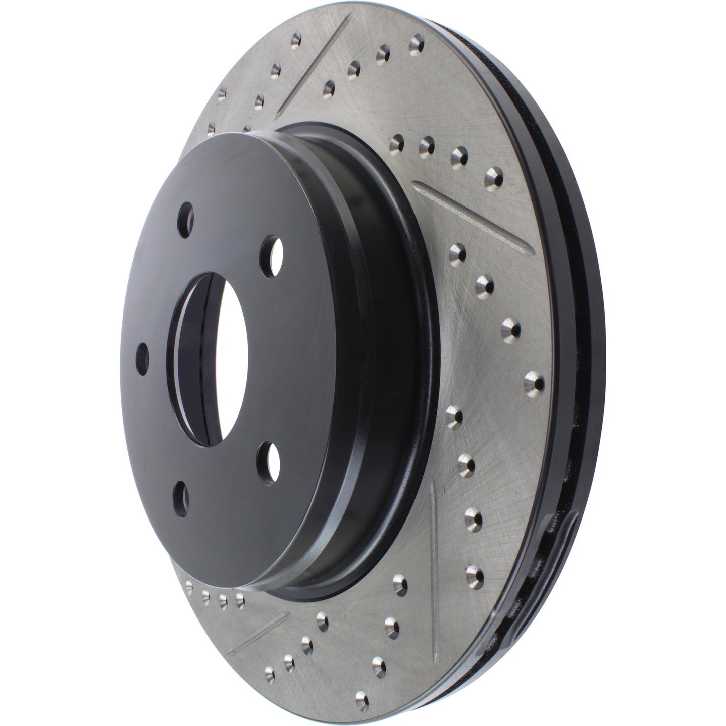 StopTech Sport Drilled/Slotted Brake Rotor; Front Right