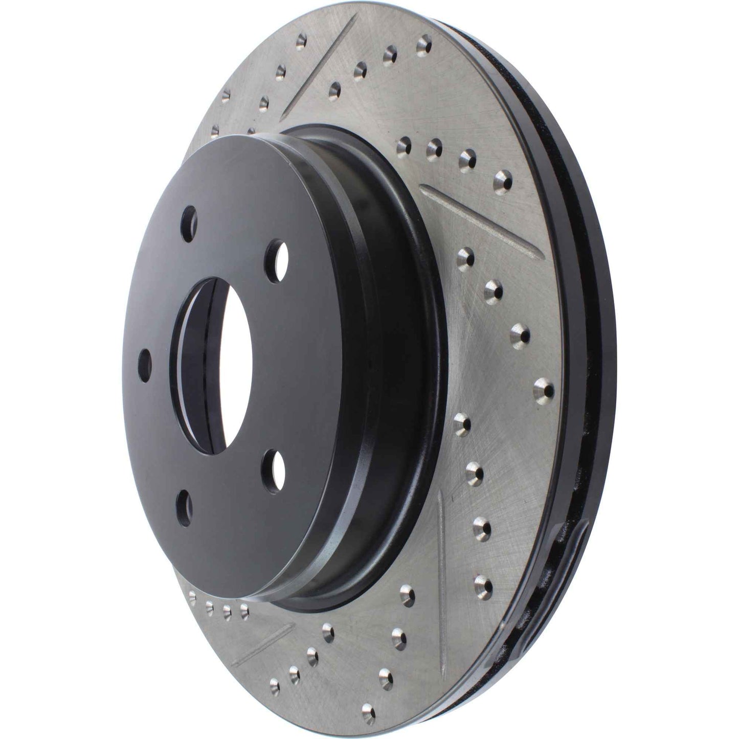 StopTech Sport Drilled/Slotted Brake Rotor; Front Right