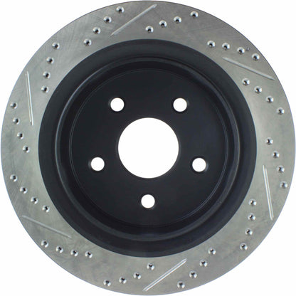 StopTech Sport Drilled/Slotted Brake Rotor; Rear Left