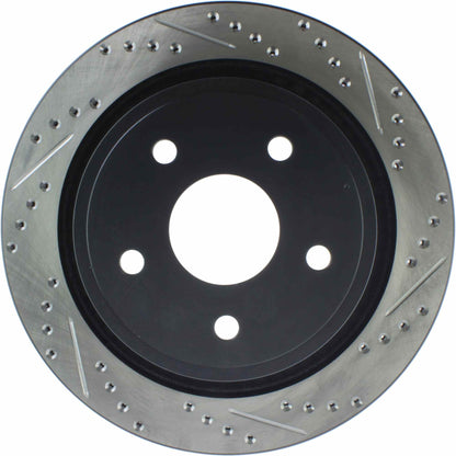 StopTech Sport Drilled/Slotted Brake Rotor; Rear Left