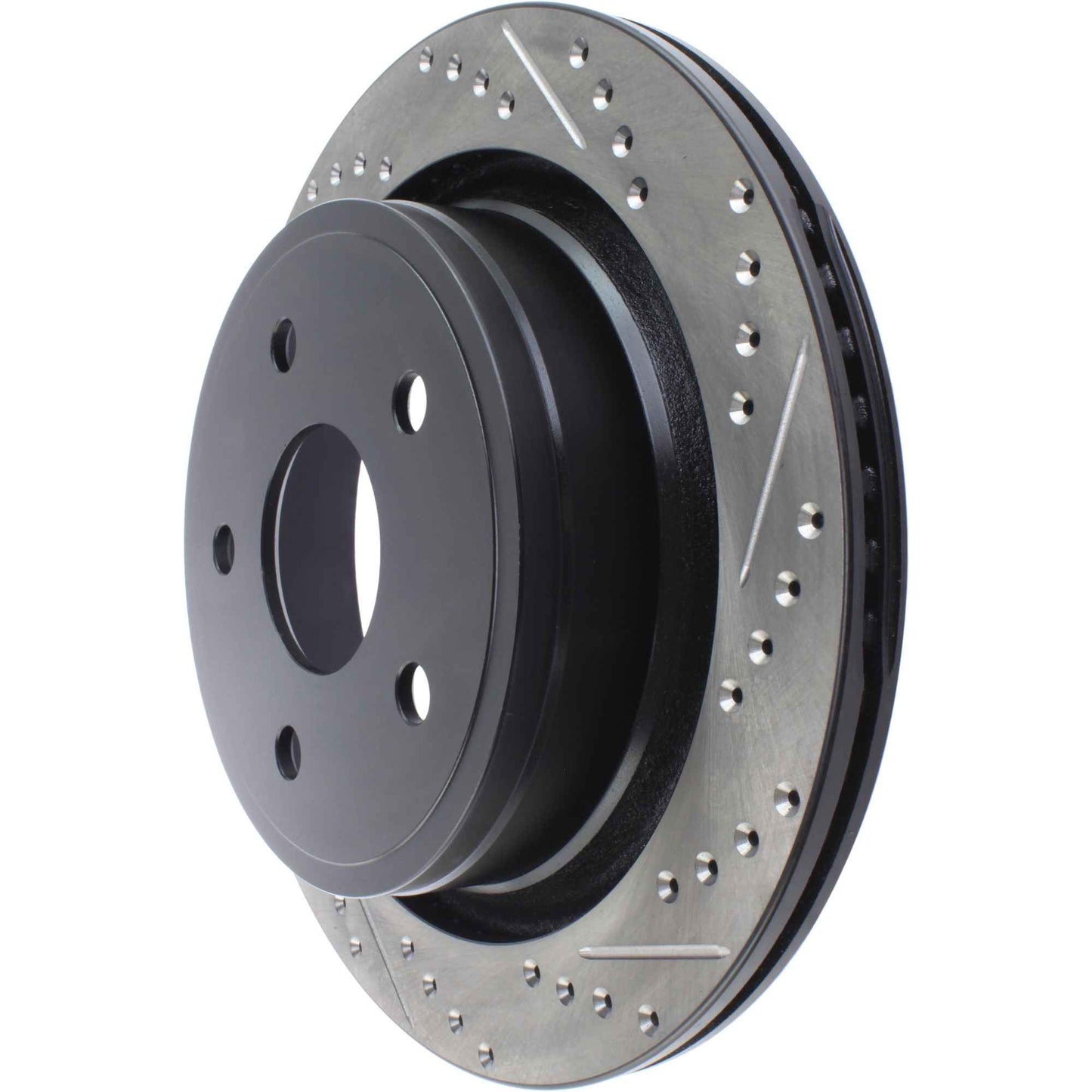 StopTech Sport Drilled/Slotted Brake Rotor; Rear Left