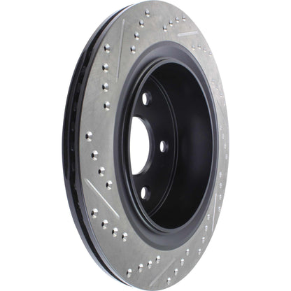 StopTech Sport Drilled/Slotted Brake Rotor; Rear Left