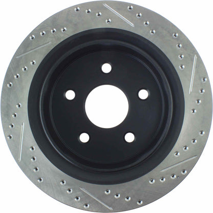 StopTech Sport Drilled/Slotted Brake Rotor; Rear Right
