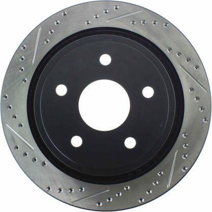 StopTech Sport Drilled/Slotted Brake Rotor; Rear Right