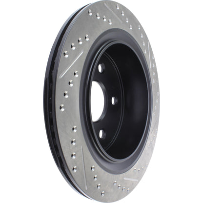StopTech Sport Drilled/Slotted Brake Rotor; Rear Right