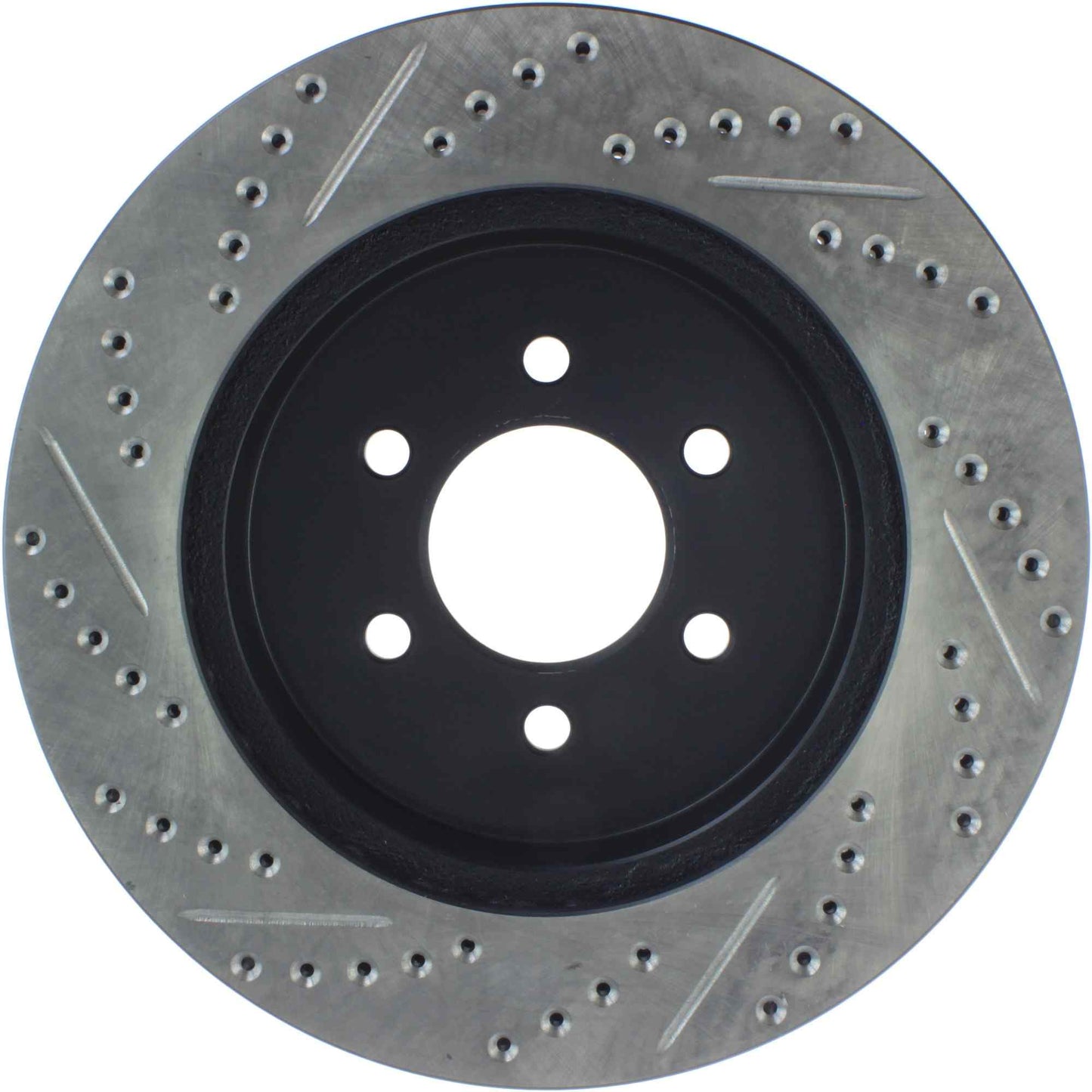 StopTech Sport Drilled/Slotted Brake Rotor; Front Left