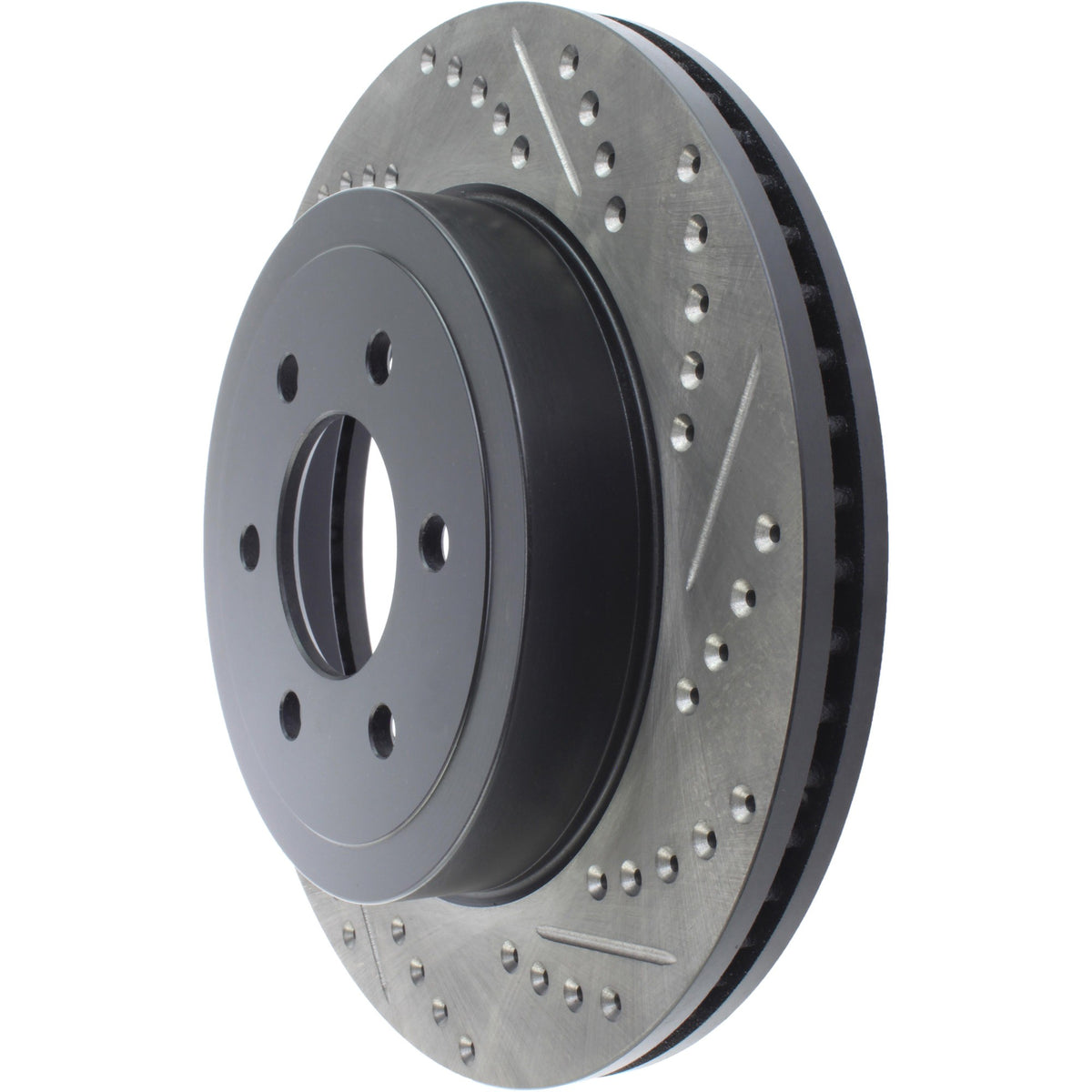StopTech Sport Drilled/Slotted Brake Rotor; Front Left