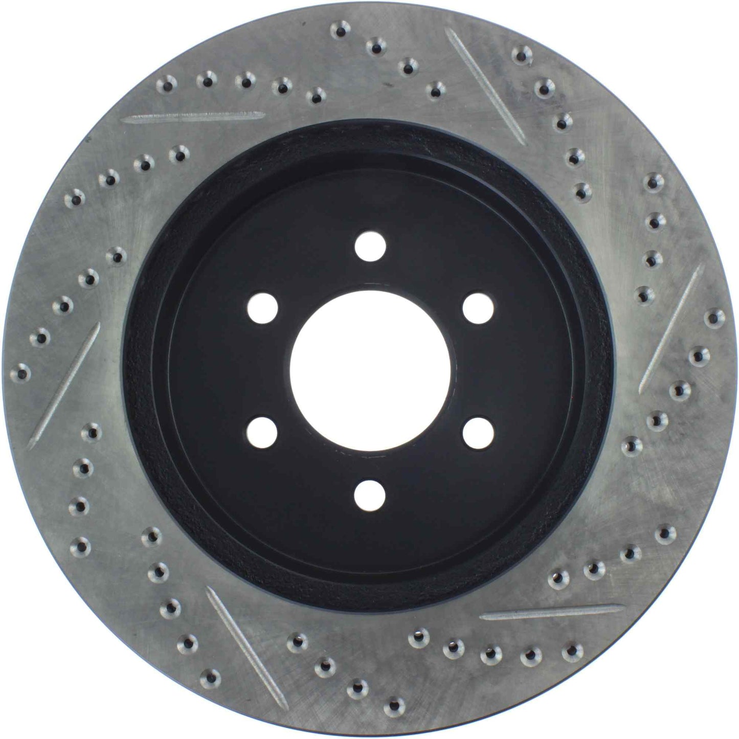 StopTech Sport Drilled/Slotted Brake Rotor; Front Right