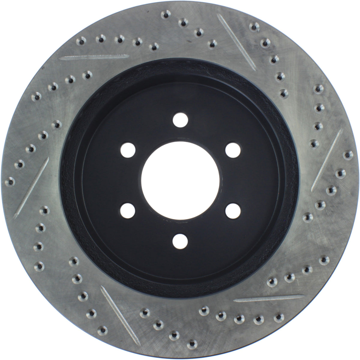 StopTech Sport Drilled/Slotted Brake Rotor; Front Right