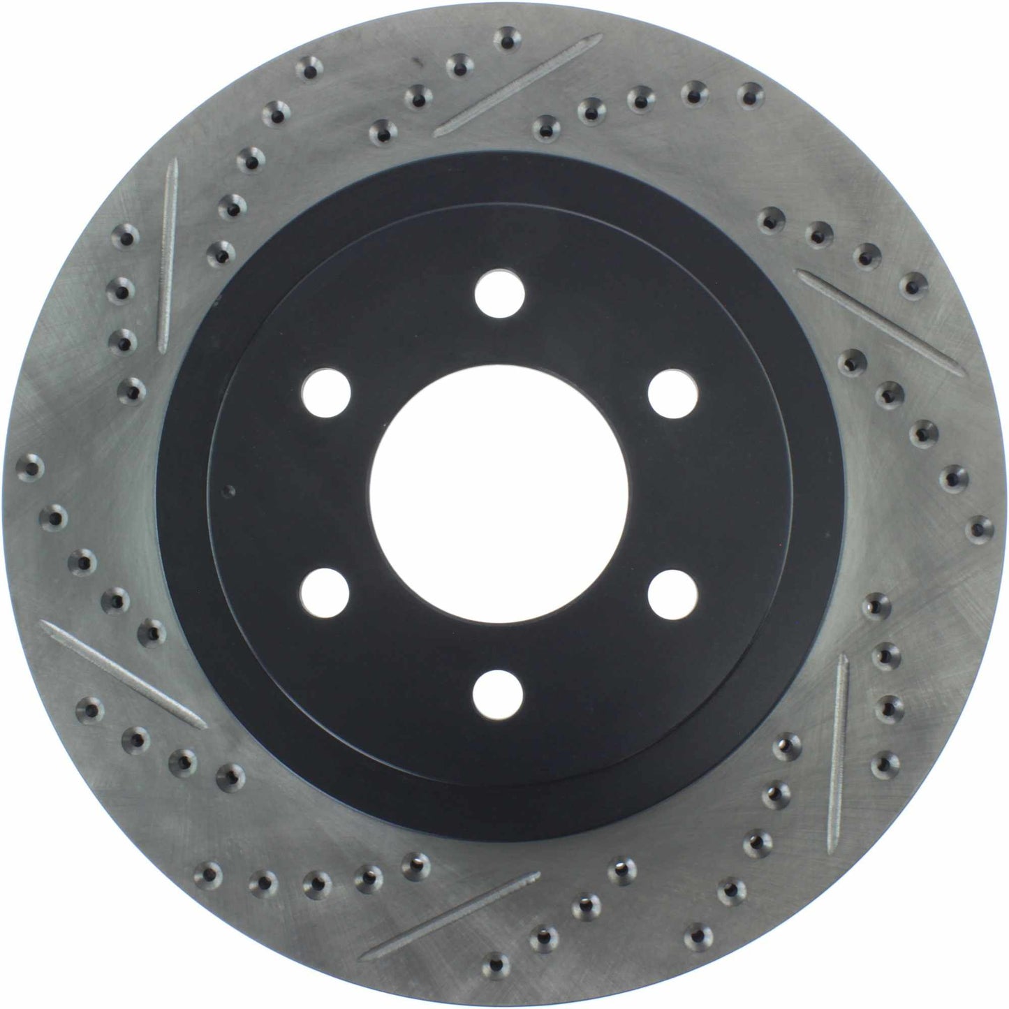 StopTech Sport Drilled/Slotted Brake Rotor; Front Right