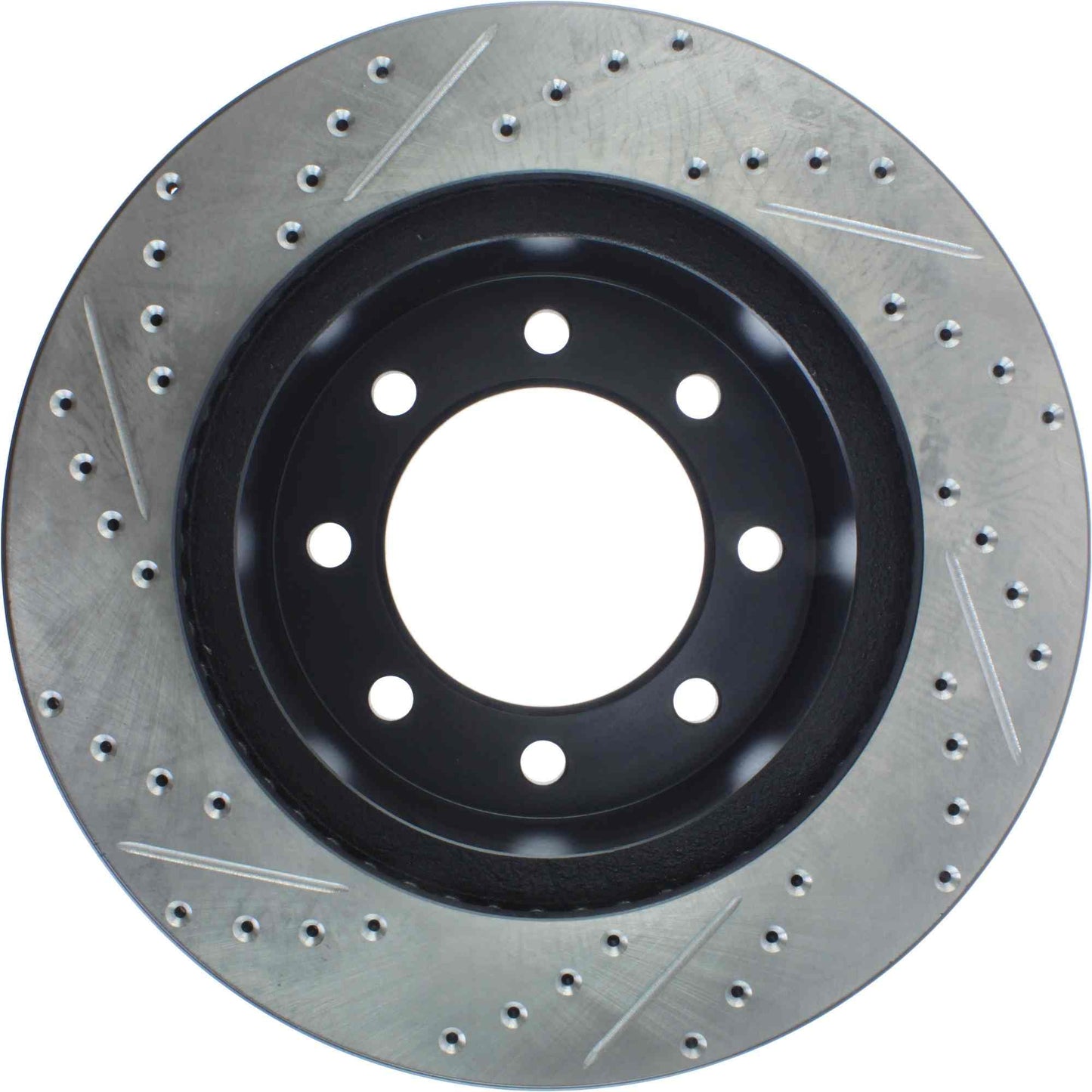 StopTech Sport Drilled/Slotted Brake Rotor; Front Left