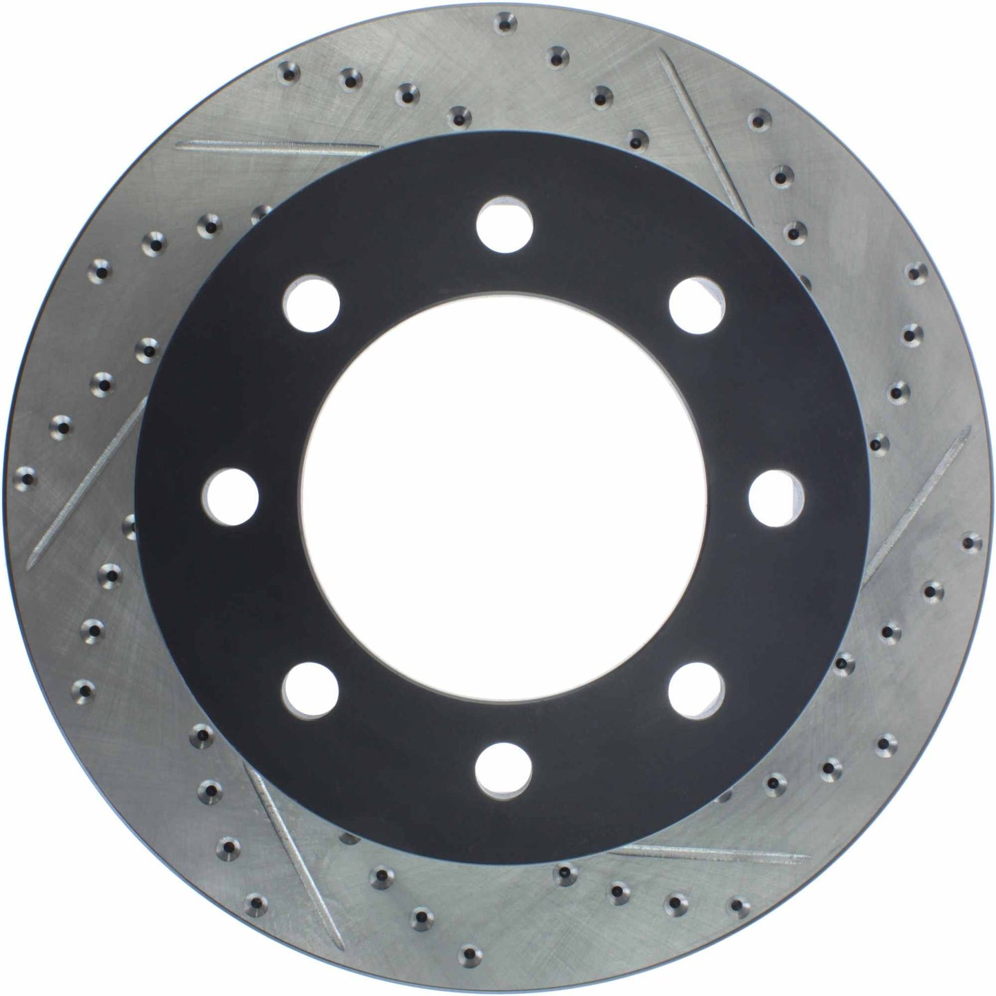 StopTech Sport Drilled/Slotted Brake Rotor; Front Left