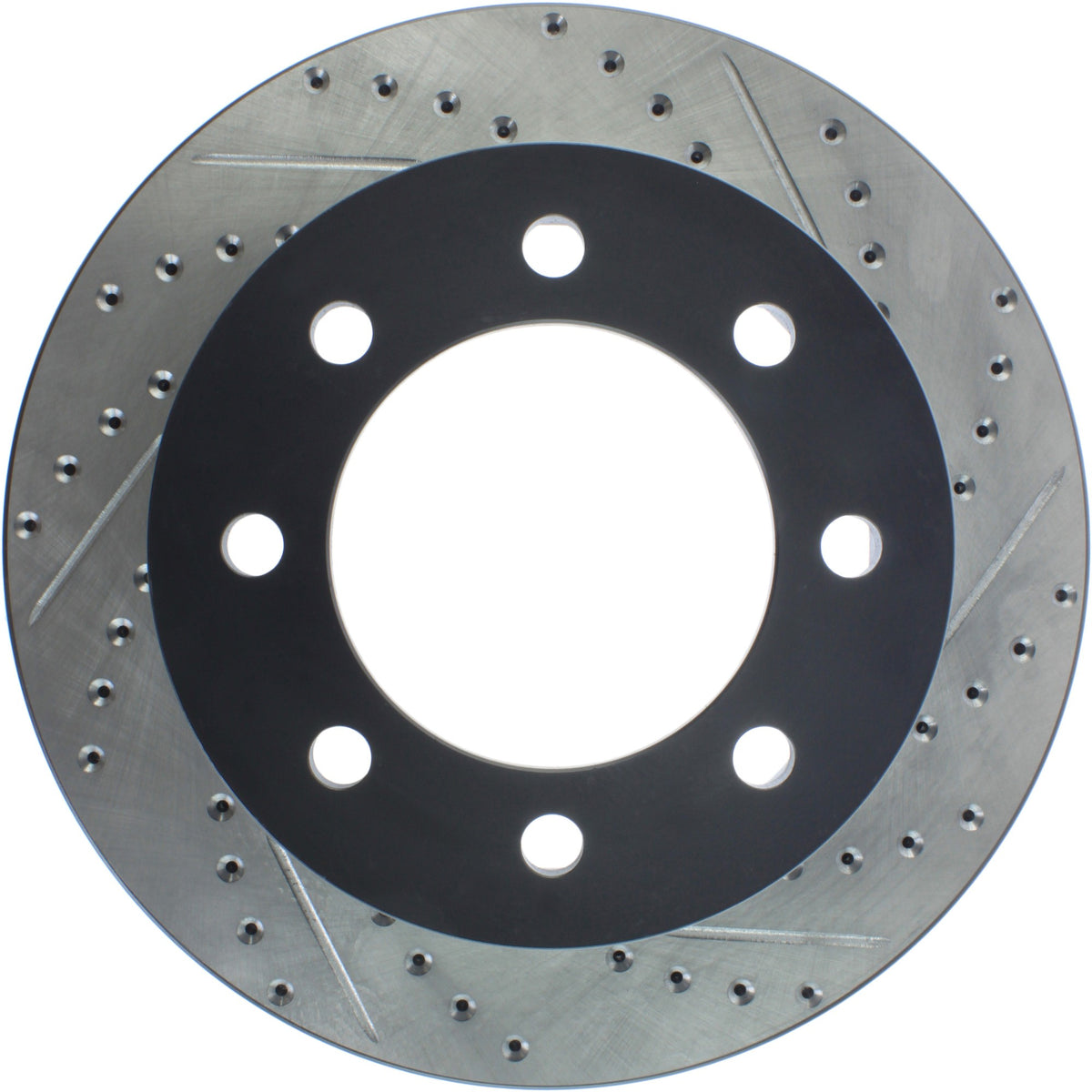 StopTech Sport Drilled/Slotted Brake Rotor; Front Left