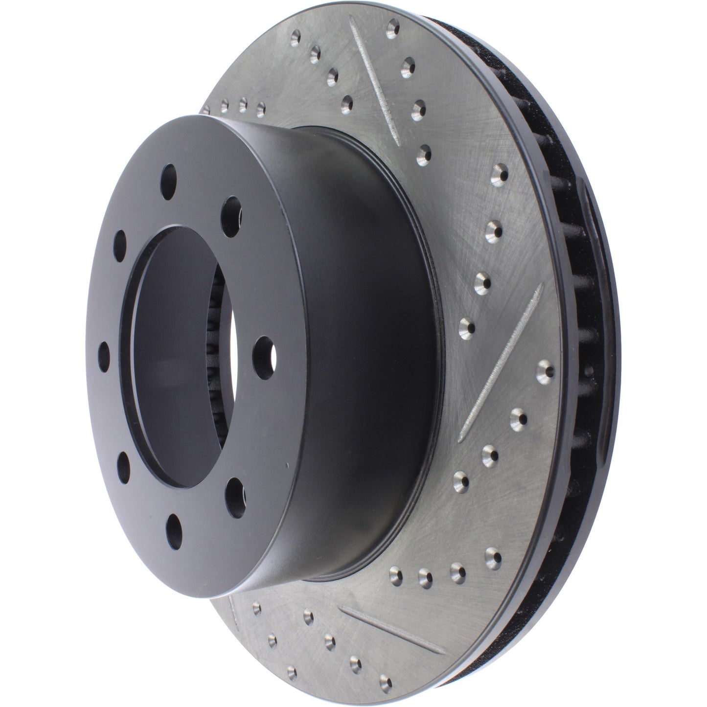 StopTech Sport Drilled/Slotted Brake Rotor; Front Left