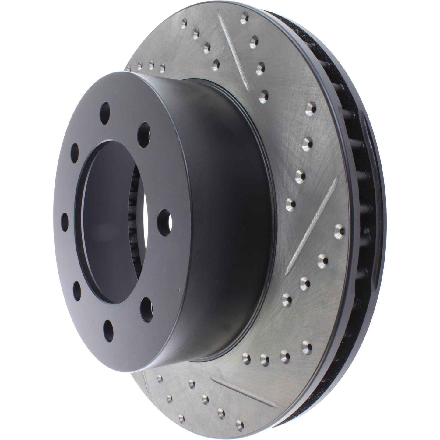 StopTech Sport Drilled/Slotted Brake Rotor; Front Left