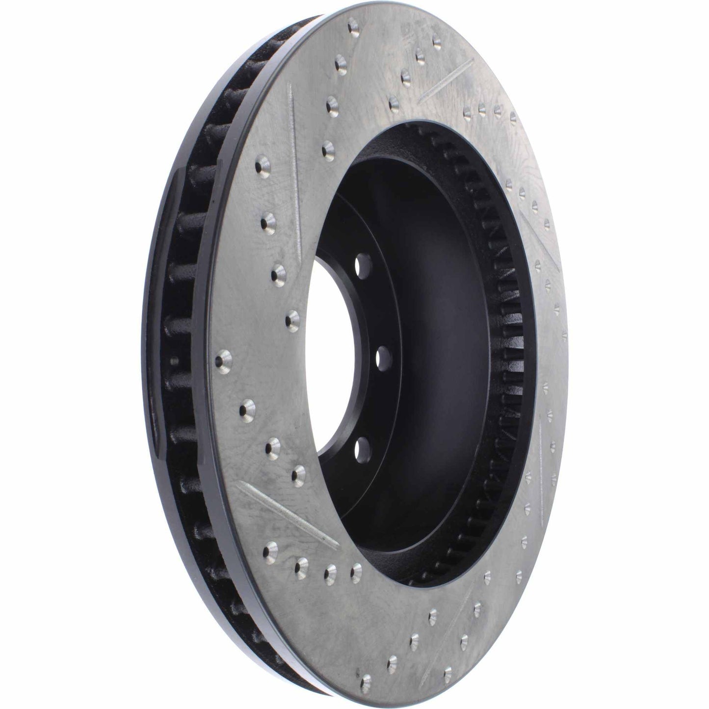 StopTech Sport Drilled/Slotted Brake Rotor; Front Left