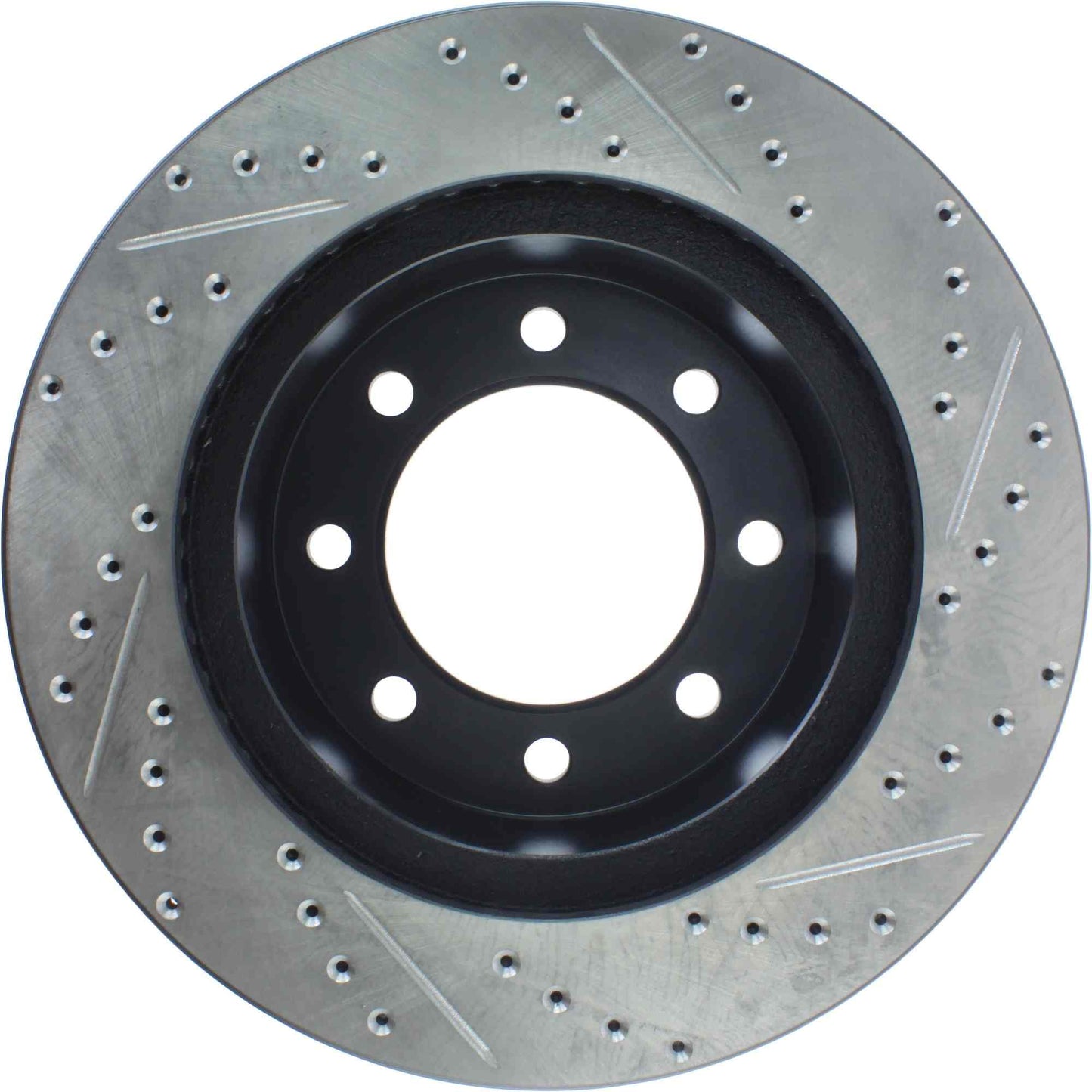 StopTech Sport Drilled/Slotted Brake Rotor; Front Right