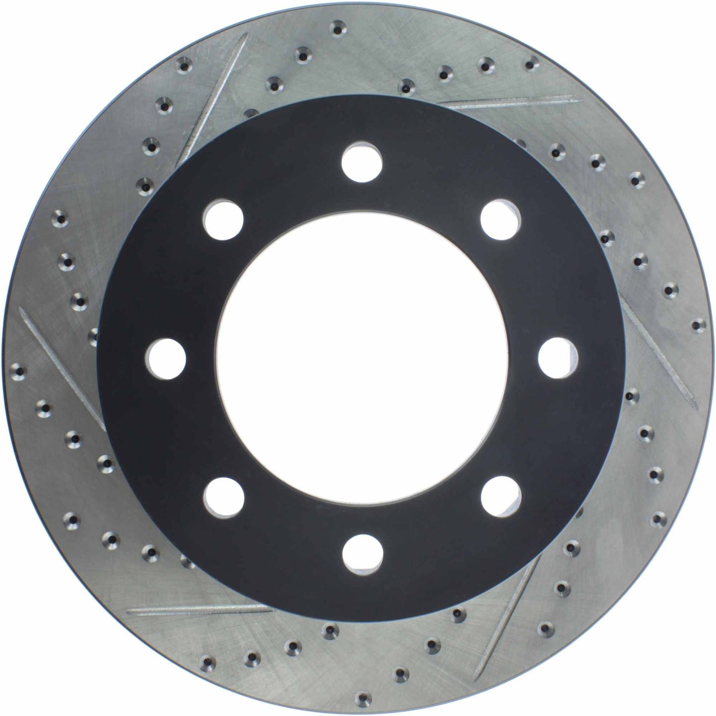 StopTech Sport Drilled/Slotted Brake Rotor; Front Right