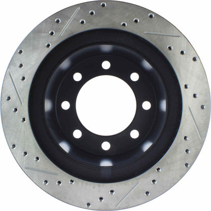 StopTech Sport Drilled/Slotted Brake Rotor; Rear Left