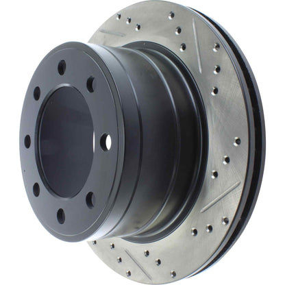 StopTech Sport Drilled/Slotted Brake Rotor; Rear Left