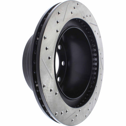 StopTech Sport Drilled/Slotted Brake Rotor; Rear Left