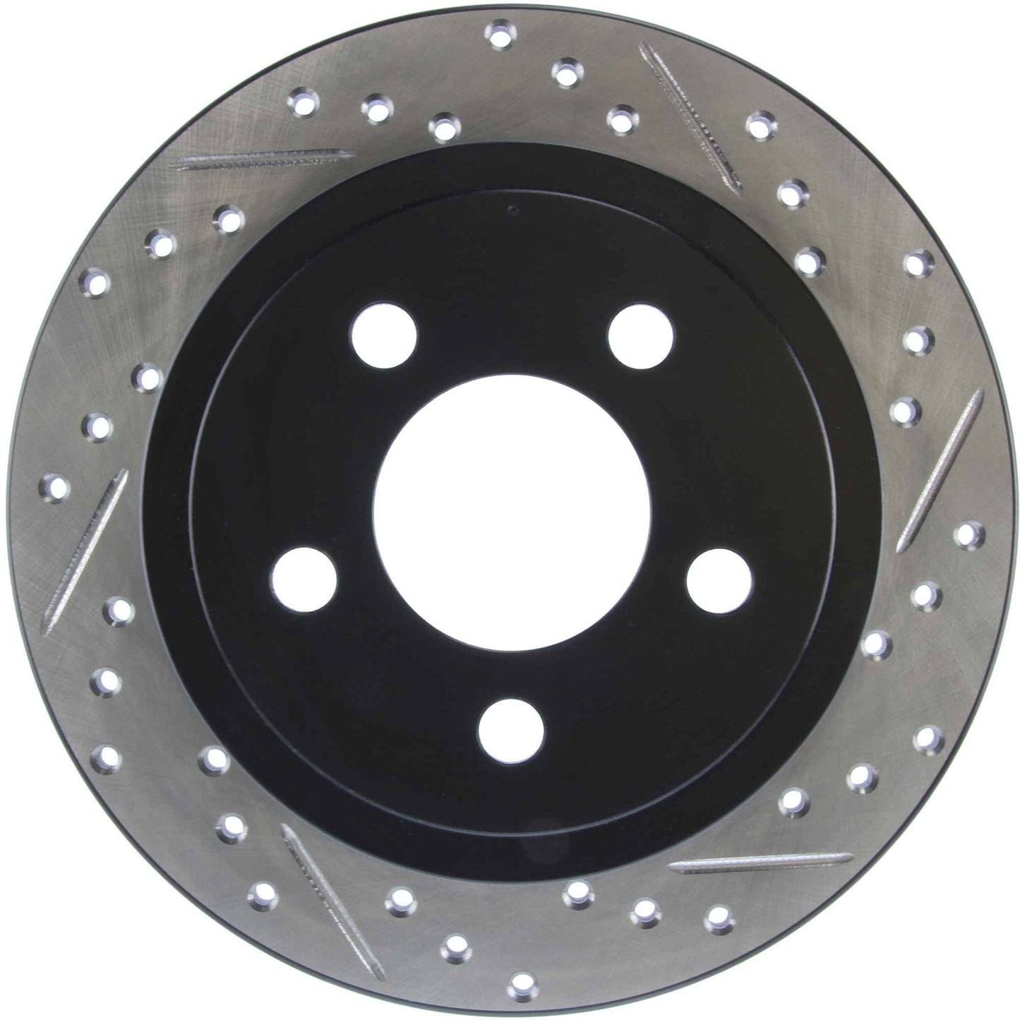 StopTech Sport Drilled/Slotted Brake Rotor; Rear Left