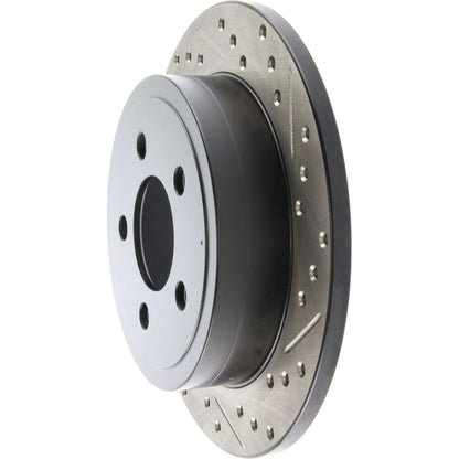StopTech Sport Drilled/Slotted Brake Rotor; Rear Left
