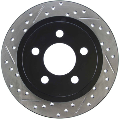 StopTech Sport Drilled/Slotted Brake Rotor; Rear Right
