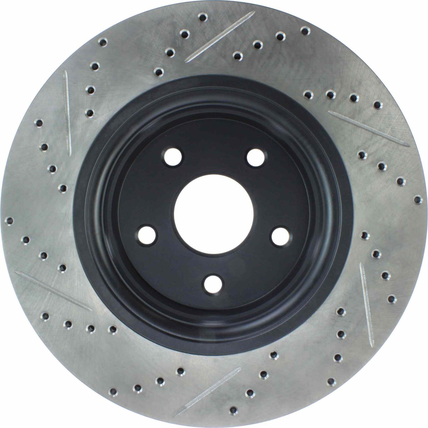 StopTech Sport Drilled/Slotted Brake Rotor; Front Left