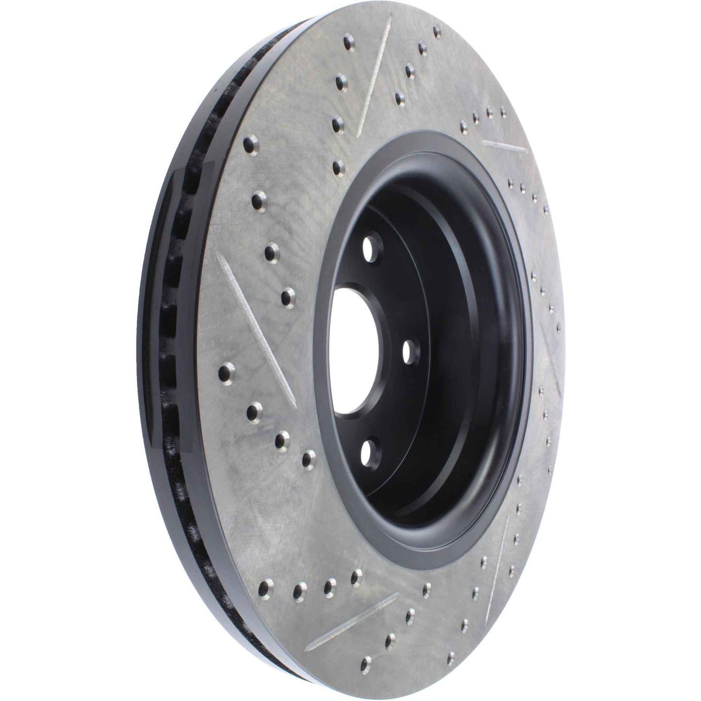 StopTech Sport Drilled/Slotted Brake Rotor; Front Left