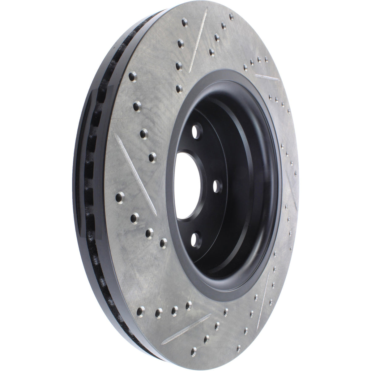 StopTech Sport Drilled/Slotted Brake Rotor; Front Left