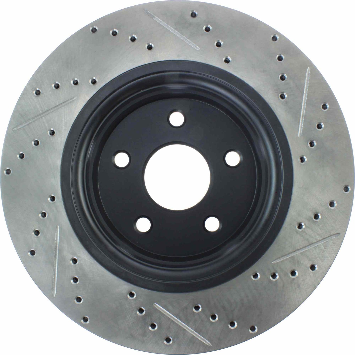 StopTech Sport Drilled/Slotted Brake Rotor; Front Right