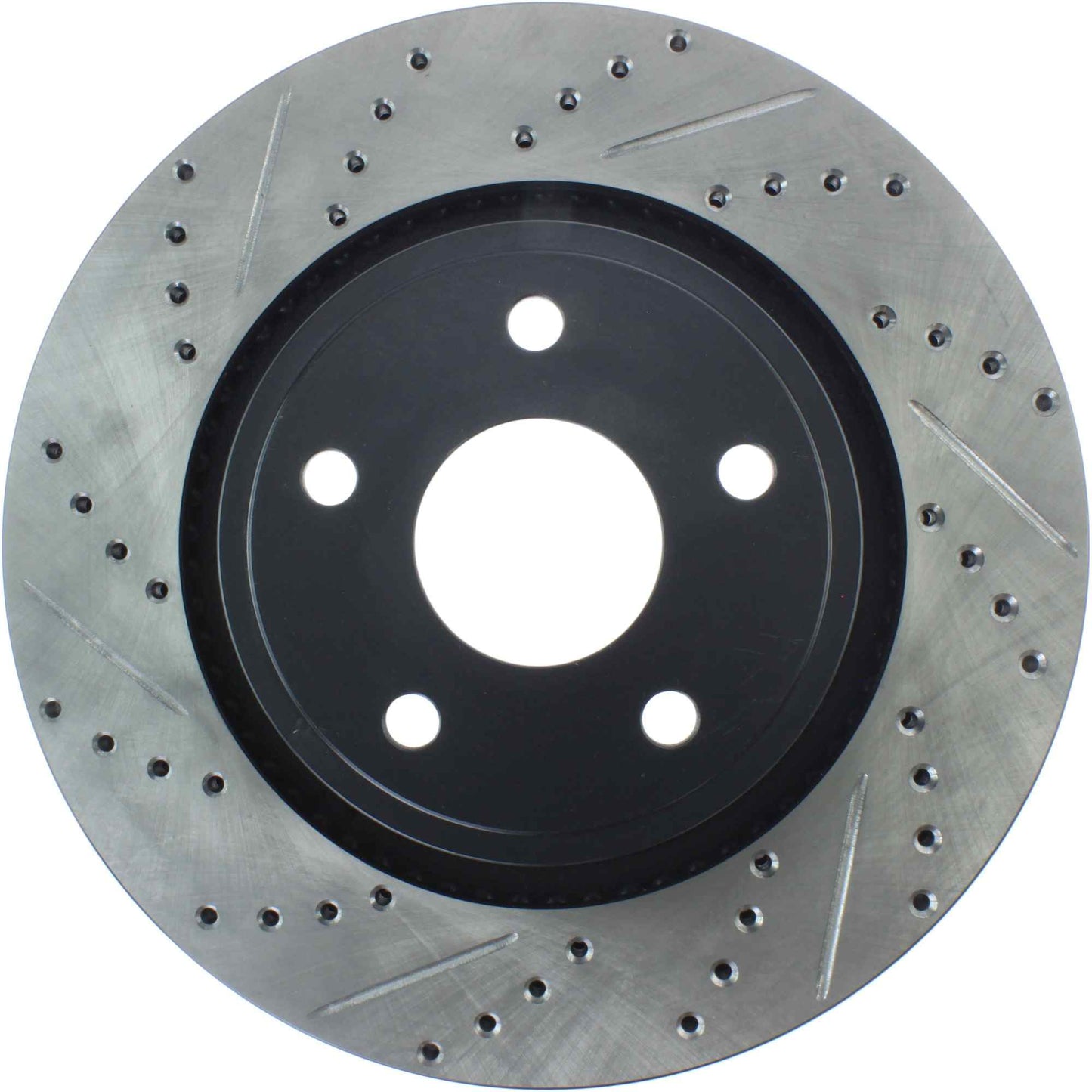 StopTech Sport Drilled/Slotted Brake Rotor; Front Right