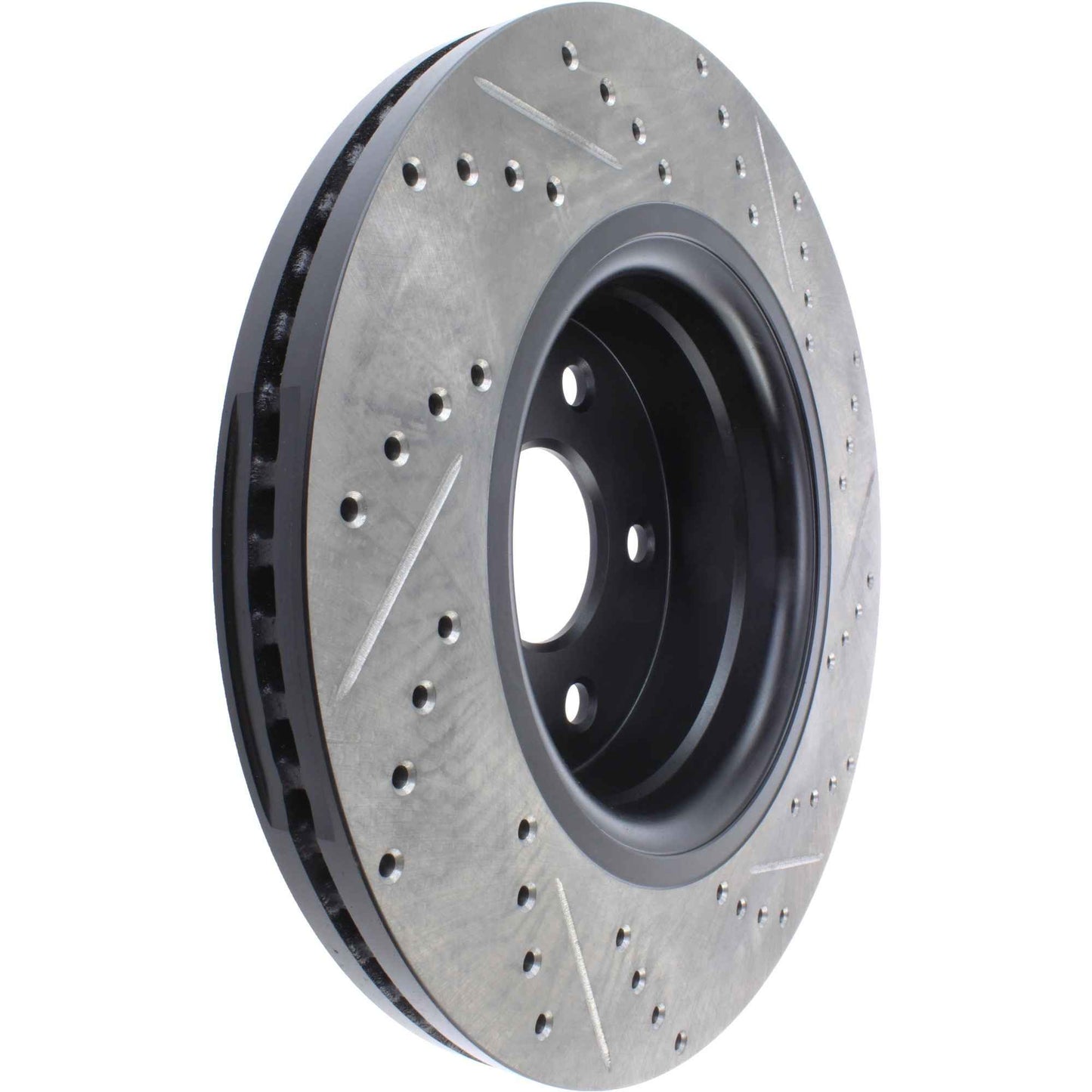 StopTech Sport Drilled/Slotted Brake Rotor; Front Right