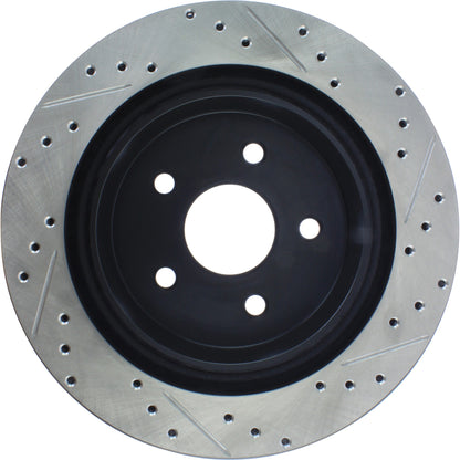 StopTech Sport Cryo Drilled/Slotted Brake Rotor; Rear Right