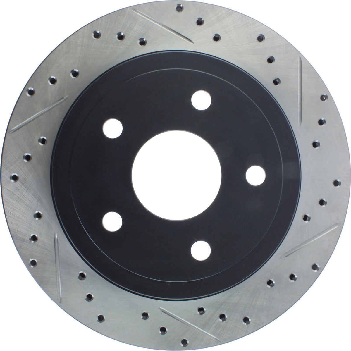 StopTech Sport Drilled/Slotted Brake Rotor; Rear Left