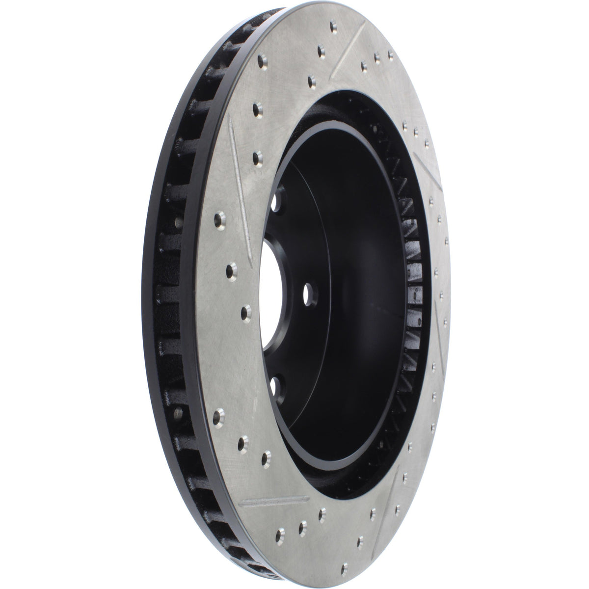 StopTech Sport Drilled/Slotted Brake Rotor; Rear Left
