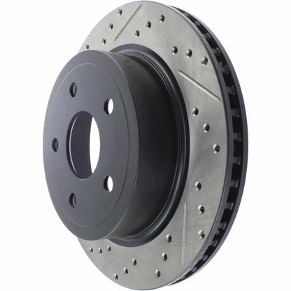 StopTech Sport Drilled/Slotted Brake Rotor; Rear Right