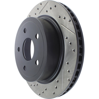 StopTech Sport Drilled/Slotted Brake Rotor; Rear Right