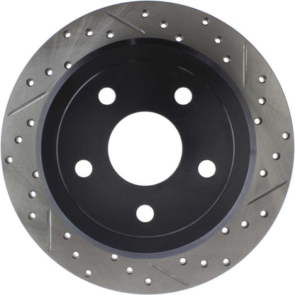 StopTech Sport Drilled/Slotted Brake Rotor; Rear Left