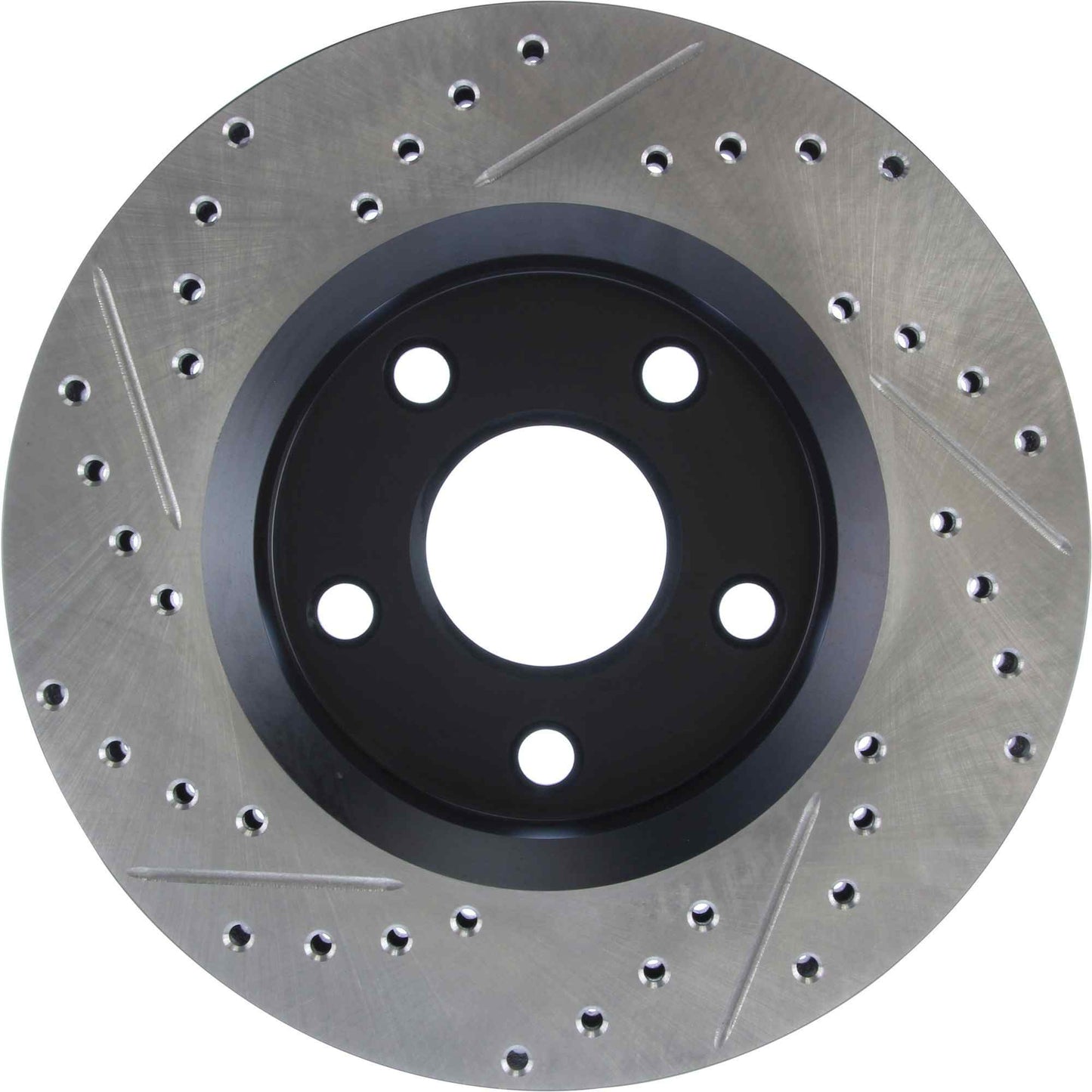 StopTech Sport Drilled/Slotted Brake Rotor; Front Left