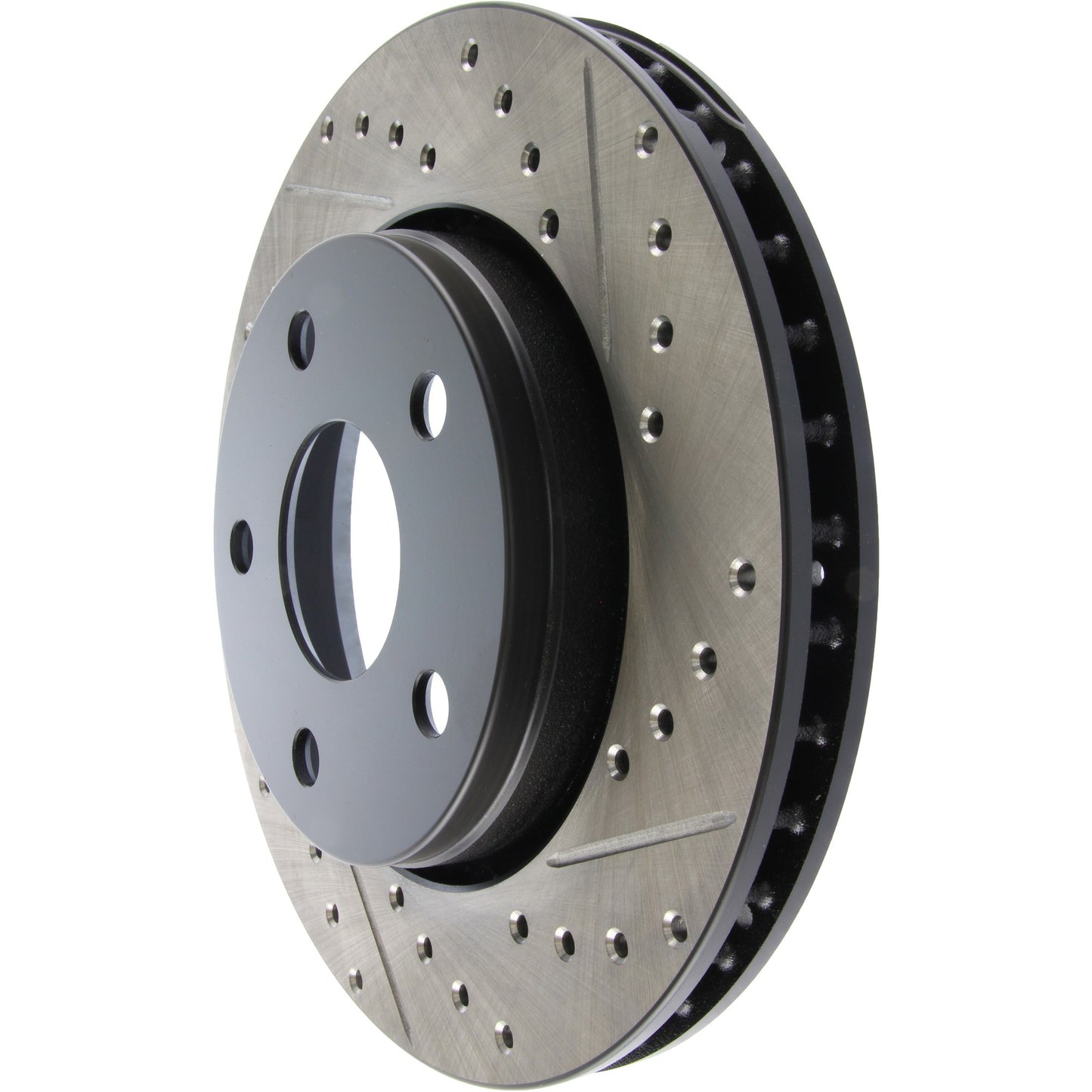 StopTech Sport Drilled/Slotted Brake Rotor; Front Left