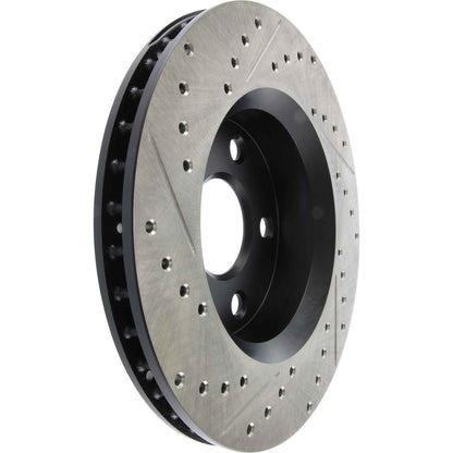 StopTech Sport Drilled/Slotted Brake Rotor; Front Left