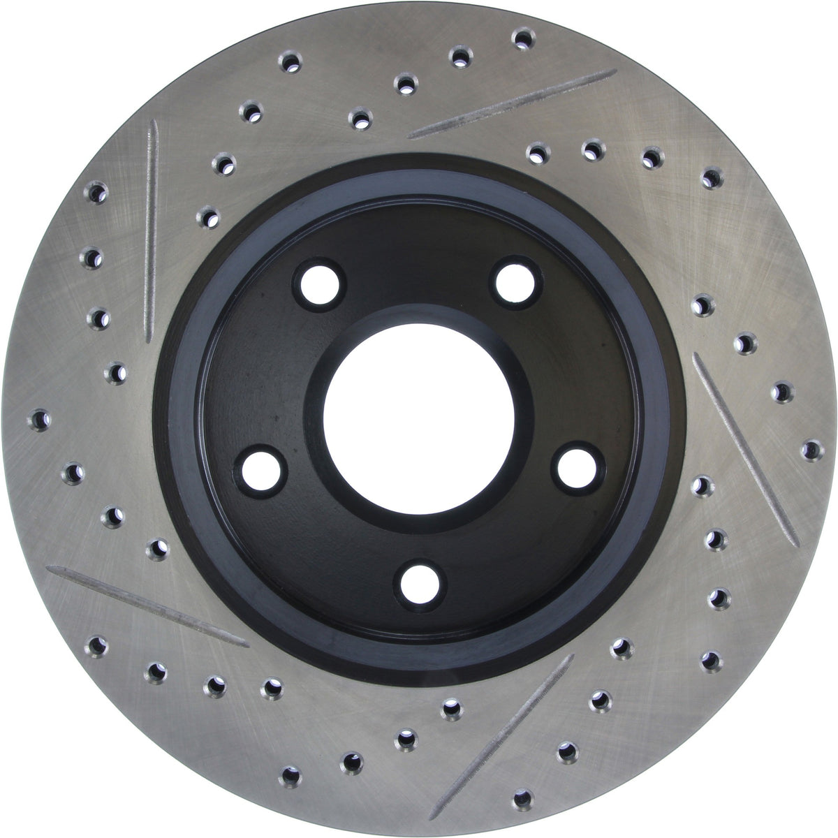 StopTech Sport Drilled/Slotted Brake Rotor; Front Left