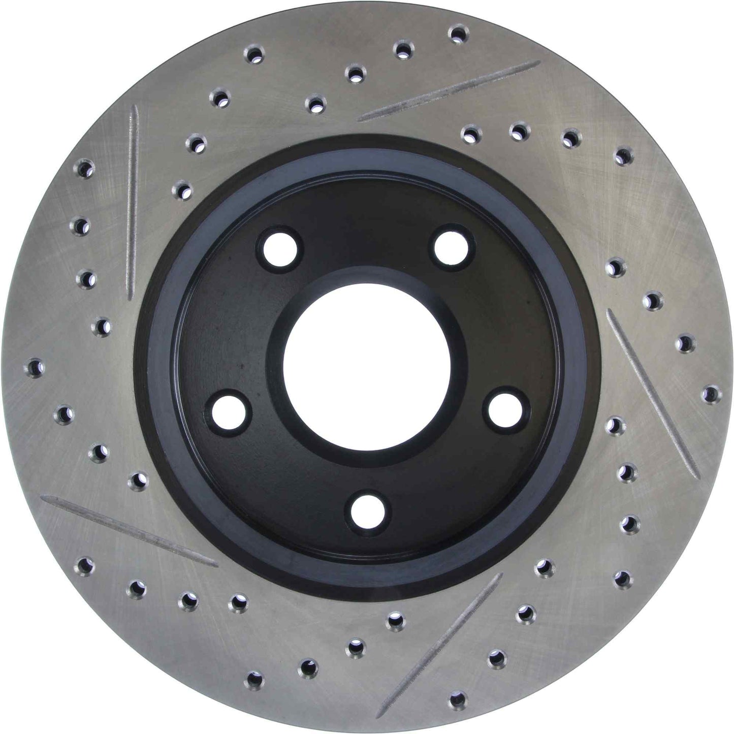 StopTech Sport Drilled/Slotted Brake Rotor; Front Left